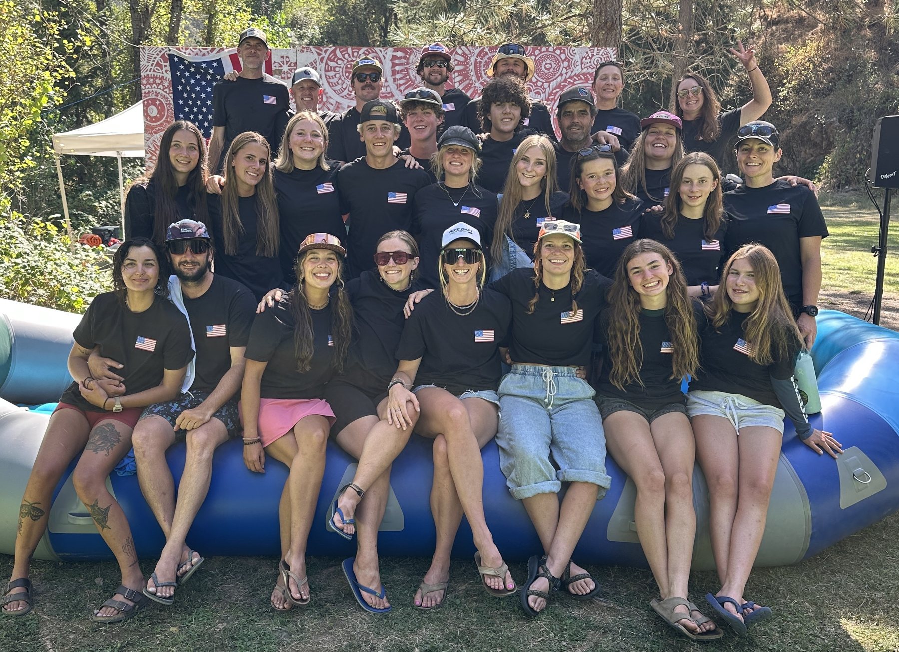 The 2027 US National Team at the 2026 US Rafting Nationals, The Nugget whitewater course, South Fork American River